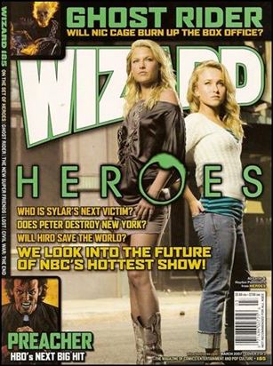 Wizard: The Magazine of Comics, Entertainment and Pop Culture issue 185-C Heroes Photo Cover
