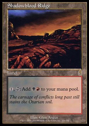 Magic the Gathering: Odyssey (Base Set) card 326 Shadowblood Ridge