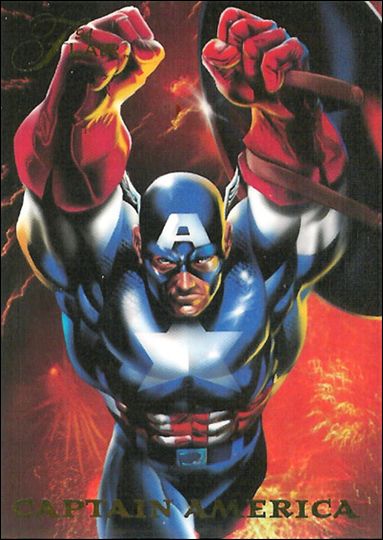 Marvel Annual Flair '94 (PowerBlast Subset) card 11 Captain America