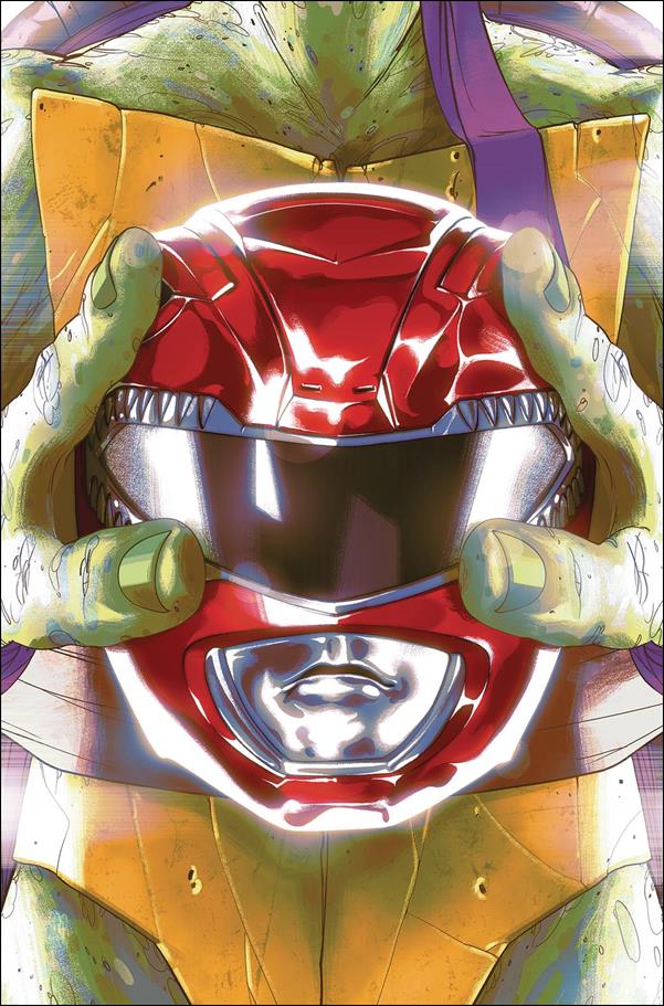Mighty Morphin Power Rangers/Teenage Mutant Ninja Turtles issue 1-E Goni Montes "Donatello" Cover