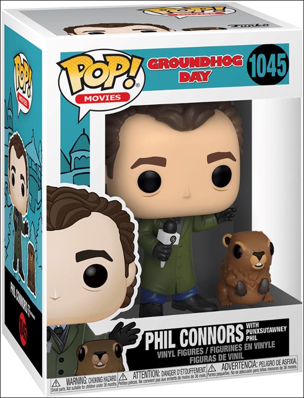 POP! Movies figure 1045 Phil Connors with Punxsutawney Phil