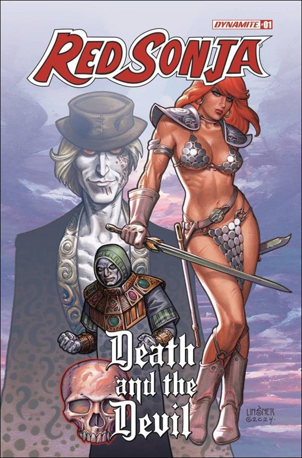 Red Sonja: Death and the Devil issue 1 Joseph Michael Linsner Cover