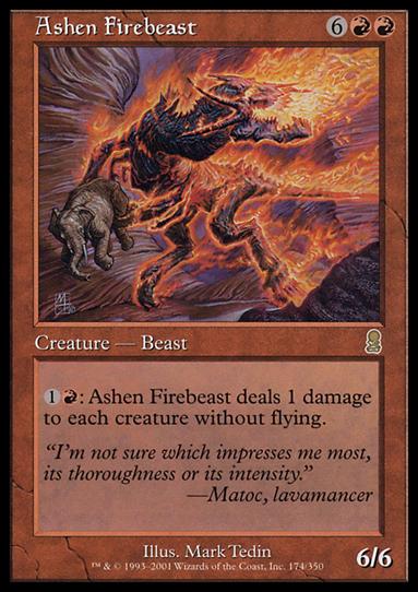 Magic the Gathering: Odyssey (Base Set) card 174 Ashen Firebeast