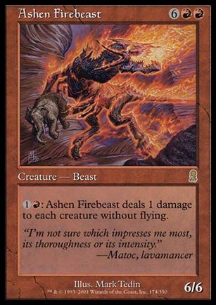 Magic the Gathering: Odyssey (Base Set) card 174 Ashen Firebeast