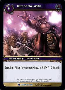 World of Warcraft: March of the Legion (Base Set) card 24 Gift of the Wild