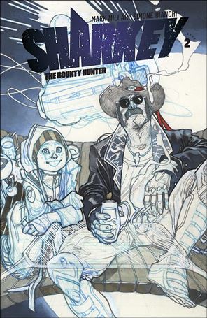 Sharkey the Bounty Hunter issue 2-B Simone Bianchi Sketch Cover