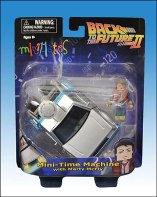 Minimates Vehicles figure 3 Mini-Time Machine with Marty McFly (TRU)