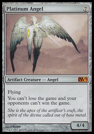 Magic the Gathering: 2011 Core Set (Base Set) card 212 Platinum Angel