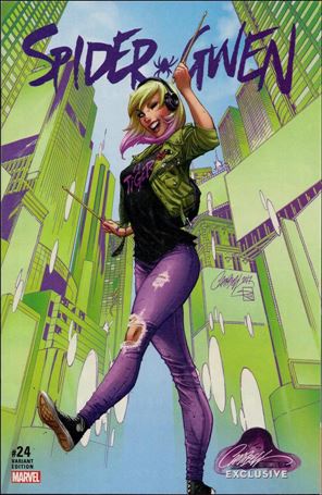 Spider-Gwen (2015/12) issue 24-D J. Scott Campbell Modern Gwen Stacy Cover