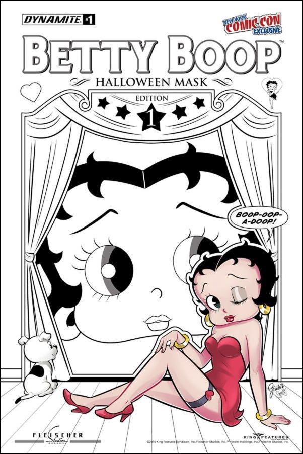 Betty Boop issue 1-J Gisele Lagace "Betty" Costume NYCC B&W Cover