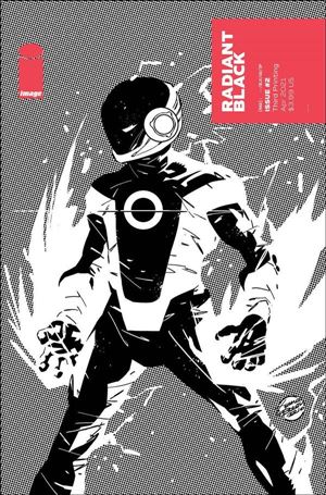 Radiant Black issue 2-F Geraldo Borges 1:10 B&W Cover (3rd Printing)