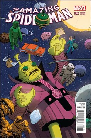 Amazing Spider-Man (2015) issue 2-B Paolo Rivera 1:10 Kirby Monsters Cover