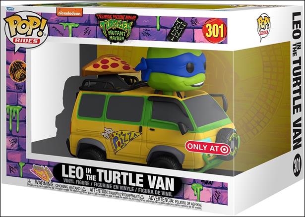POP! Rides figure 301 Leo in the Turtle Van Target Exclusive