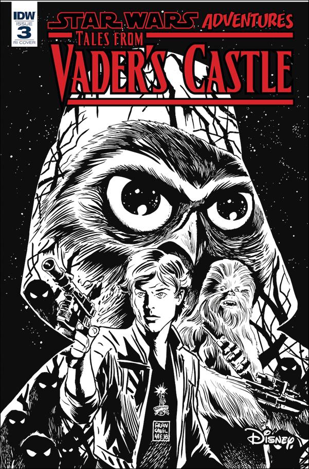 Star Wars Adventures: Tales from Vader's Castle issue 3-C Francesco Francavilla 1:10 Black & White Cover