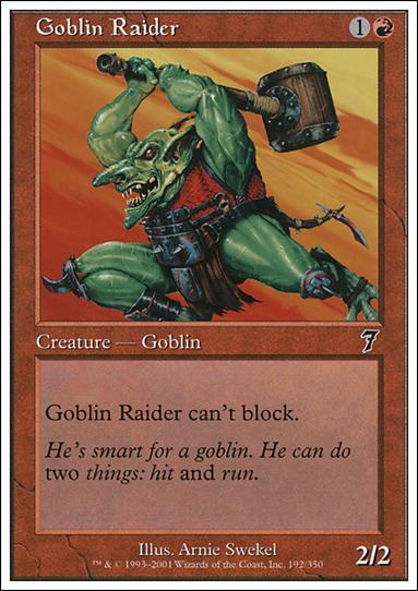 Magic the Gathering: 7th Edition (Base Set) card 192 Goblin Raider