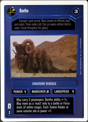 Star Wars: Premiere Unlimited (Base Set) card 145 Bantha