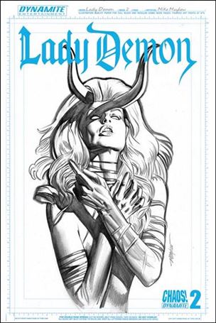 Lady Demon (2014) issue 2-F Mike Bowden 1:25 Artboard Sketch Cover