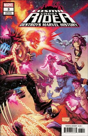 Cosmic Ghost Rider Destroys Marvel History issue 3-B Declan Shalvey Cover