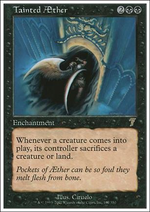 Magic the Gathering: 7th Edition (Base Set) card 167 Tainted Æther