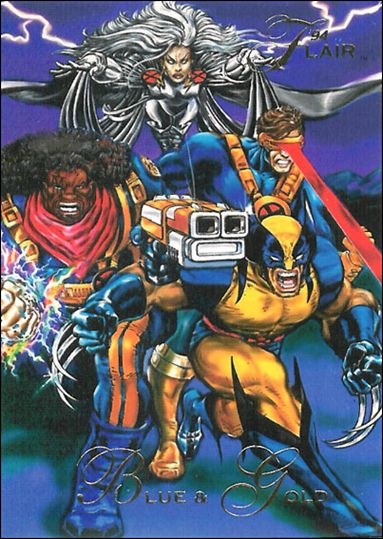 Marvel Annual Flair '94 (Base Set) card 84 Blue & Gold