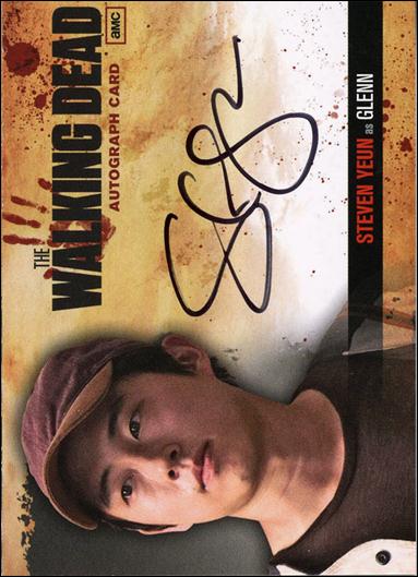 Walking Dead (Autograph Subset) card A6 Steven Yeun as Glenn