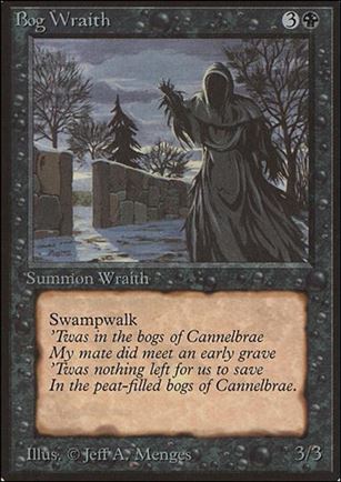 Magic the Gathering: Limited Edition Beta (Base Set) card 96 Bog Wraith