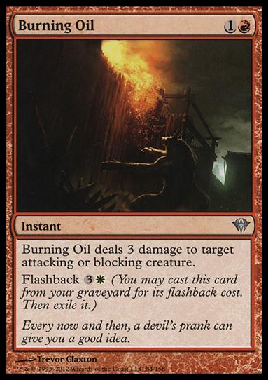 Magic the Gathering: Dark Ascension (Base Set) card 84 Burning Oil
