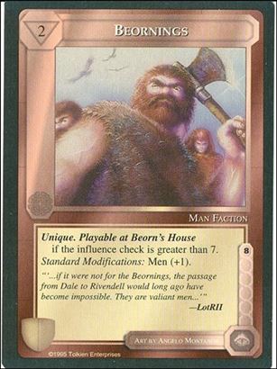 Middle-Earth: The Wizards (Base Set) card 52 Beornings