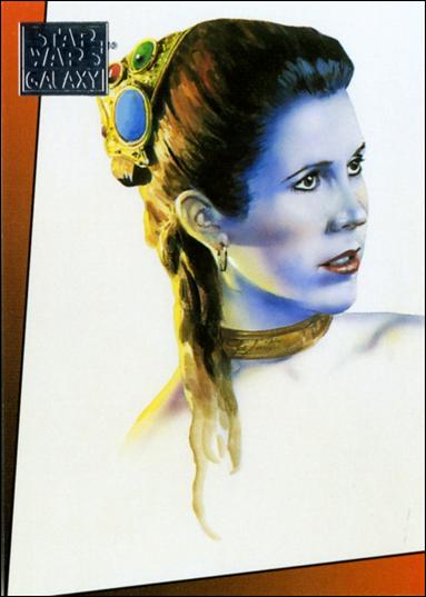 Star Wars Galaxy: Series 1 (Factory Base Set) card 5 Leia Organa