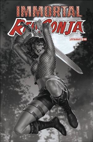 Immortal Red Sonja issue 3-I Jung-Geun Yoon 1:7 Black & White Cover