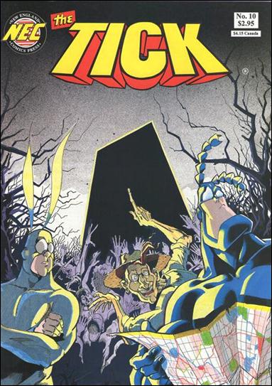 Tick (1988) issue 10-D Yellow & Red Logo Cover (4th Printing)