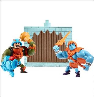 Masters of the Universe Minis figure 4-B Man-at-Arms and Faker He-Man (Loose)