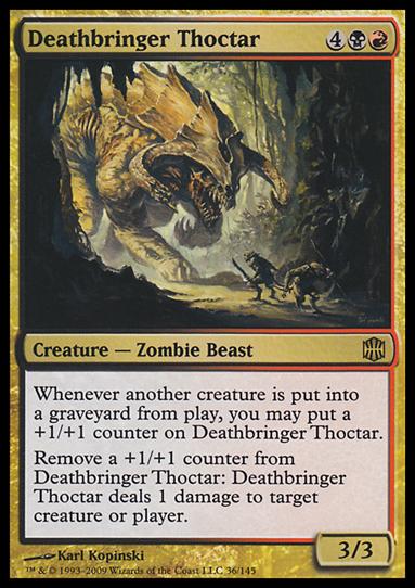 Magic The Gathering: Alara Reborn (Base Set) card 36 Deathbringer Thoctar