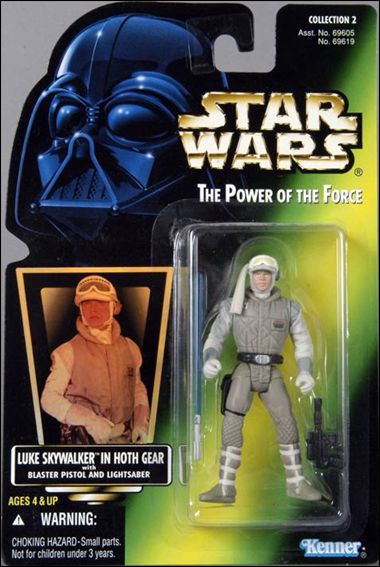 Star Wars: The Power of the Force 2 3 3/4" Basic Action Figures figure 31-B Luke Skywalker (Hoth) (Collection 2) (Holofoil)