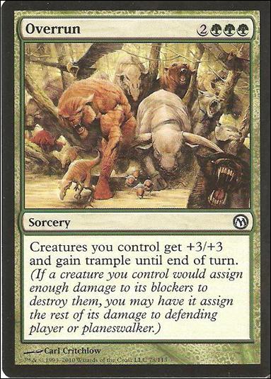 Magic the Gathering: Duels of the Planeswalkers (Base Set) card 78 Overrun