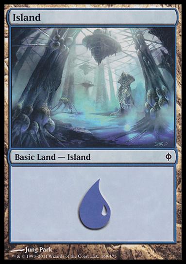 Magic the Gathering: New Phyrexia card 169 Island