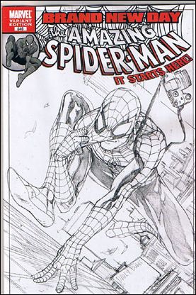 Amazing Spider-Man (1963) issue 546-C Steve McNiven 1:100 Sketch Cover
