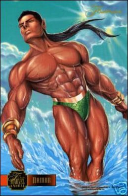 Marvel Annual Flair '95 (FlairPrint Subset) card 6 Namor