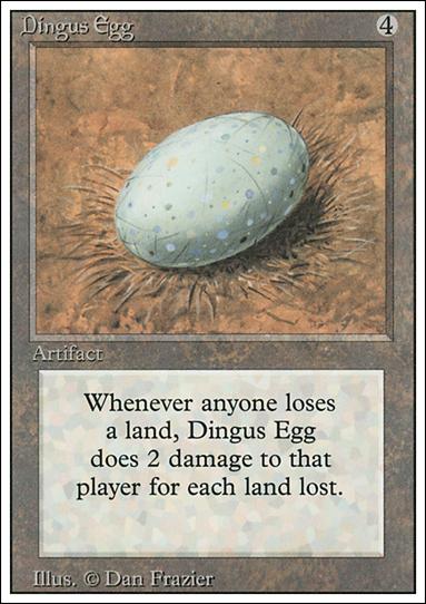 Magic the Gathering: Revised (Base Set) card 244 Dingus Egg
