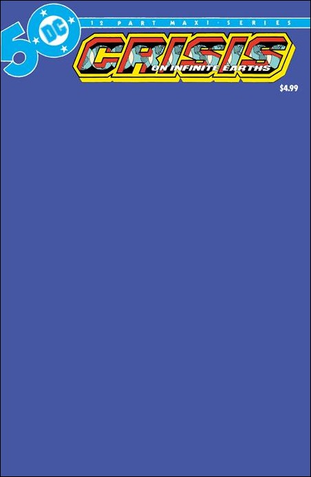 Crisis on Infinite Earths issue 5-C Facsimile Edition (2024) Blank Sketch Cover