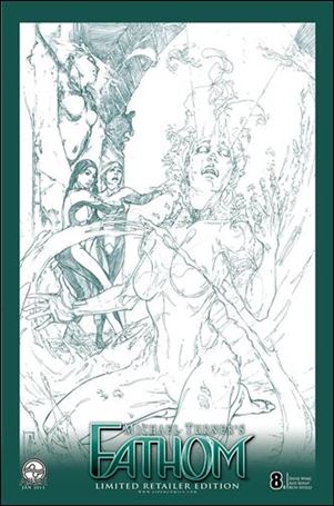 Michael Turner's Fathom (2011) issue 8-C Alex Konat 1:10 Sketch Cover