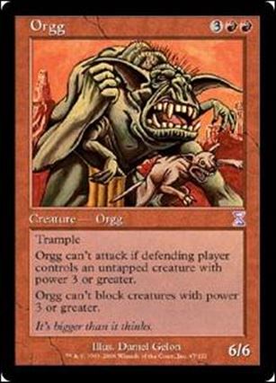 Magic the Gathering: Time Spiral (Timeshifted Subset) card 67 Orgg