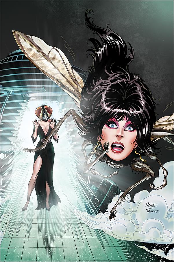 Elvira in Horrorland issue 5-J John Royle Virgin Cover