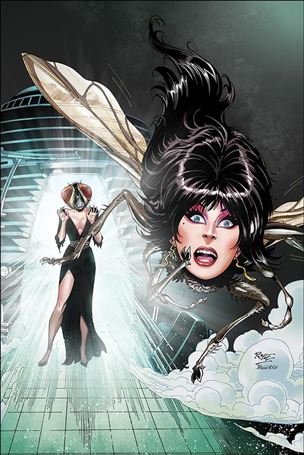 Elvira in Horrorland issue 5-J John Royle Virgin Cover