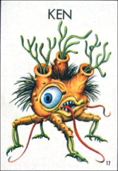 Ugly Stickers (1965) (Base Set) card 17-C Ken