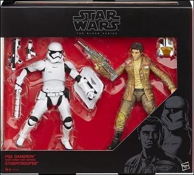 Star Wars: The Force Awakens: The Black Series (2-Packs) figure 1 Poe Dameron & FO Riot Control Stormtrooper