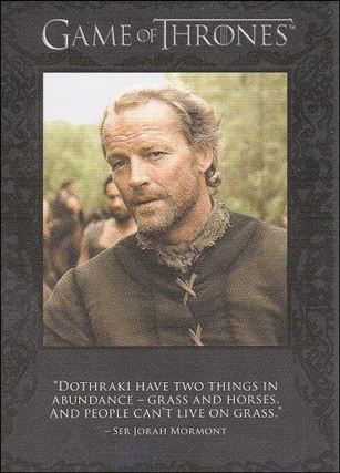 Game of Thrones: Season One (The Quotable Game of Thrones Subset) card Q3 Ser Jorah Mormont