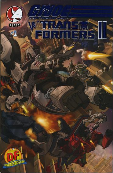 G.I. Joe vs the Transformers (2004) issue 1-F DF Nick Bradshaw Blue Foil Cover 1/500