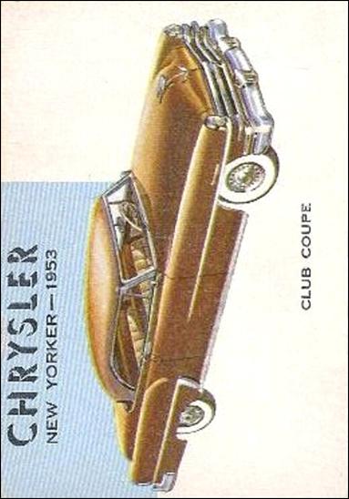 World on Wheels (Base Set) card 91 Chrysler New Yorker 1953
