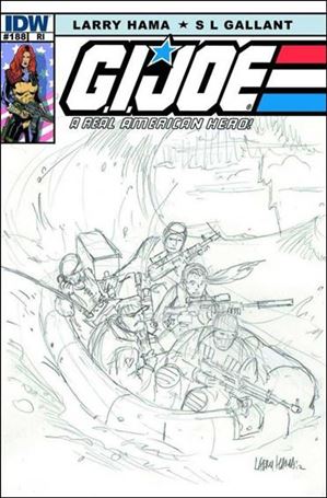 G.I. Joe: A Real American Hero issue 188-B Larry Hama 1:10 Sketch Cover